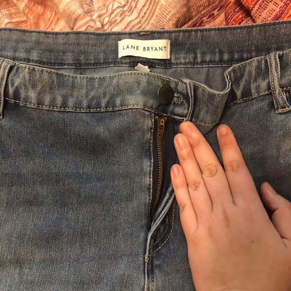 Lane Bryant Boyfriend Jeans Cuffed Hem - Picture 4 of 10